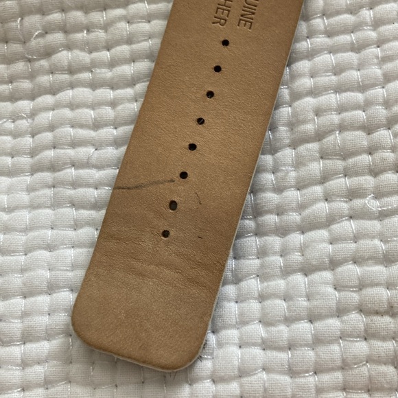 Kenneth Cole NY square face watch with genuine leather pony hair strap - Picture 7 of 9